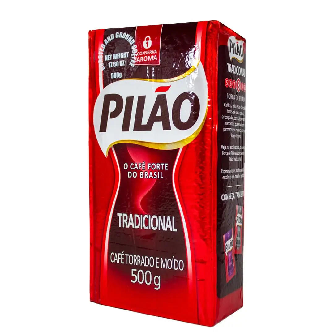 Pilão Ground Coffee 500g (20-Case) - Experience the Authentic Taste of Brazil